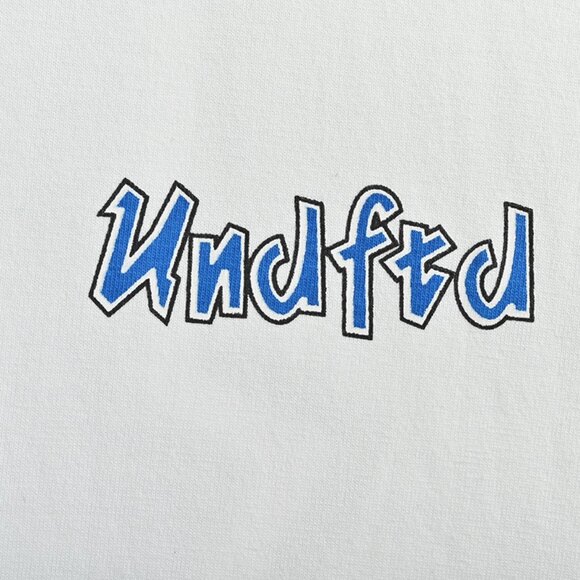 Undefeated Blue Print White Short-Sleeved T-Shirt - Picture 6 of 7